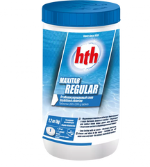 HTH MaxiTab Regular 200g - 1.2kg Tub - Chlorine Tablets For Swimming Pools