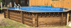 6m x 3m Sunsoka Wooden Pool - Stretched Octagonal - H2oFun.co.uk