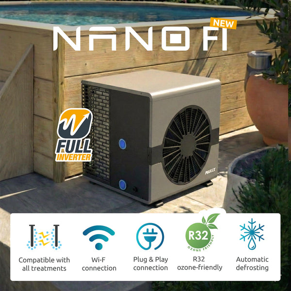 Poolex Nano F1 5kw Full Inverter Heat Pump with Wi-Fi for Swimming Pools