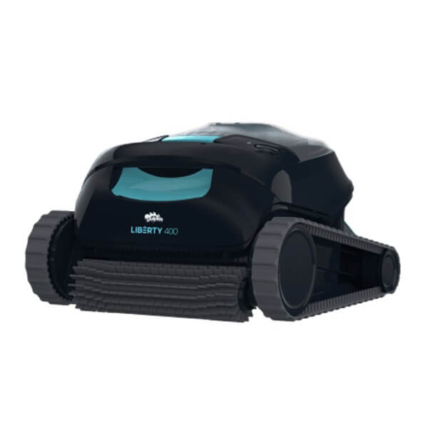 Dolphin Liberty 400 Cordless Battery Operated Robotic Pool Cleaner - Walls & Floor Front View h2ofun
