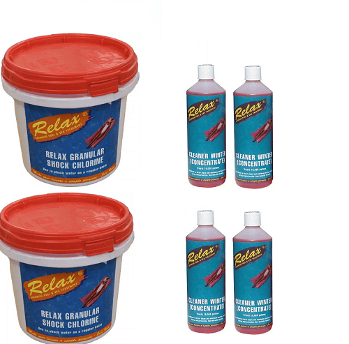Extra Large Winter Closing Chemical Kit For Swimming Pools Up To 180m3