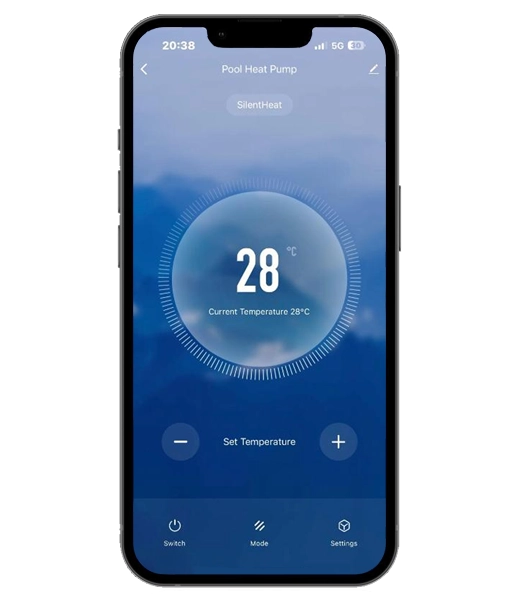 Poolex Silverline Top 60 Vertical Inverter Heat Pump 6.4kw with Wi-Fi