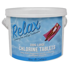 2kg Relax Large Chlorine Tablets - H2oFun.co.uk
