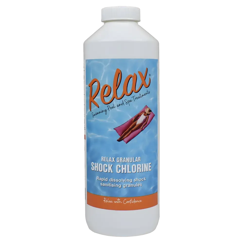 Relax Chlorine Shock Granules 1kg - H2oFun.co.uk