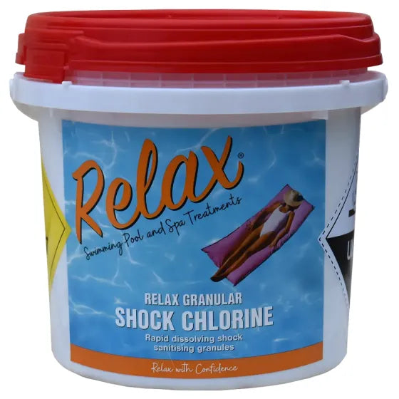 5kg Relax Shock Chlorine Granules For Swimming Pools - H2oFun.co.uk