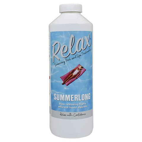 Relax 1 Litre SummerLong Long Life Algicide For Swimming Pools