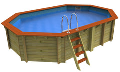 Belgravia 5.5 x 3.6m Plastica Wooden Pool - H2oFun.co.uk