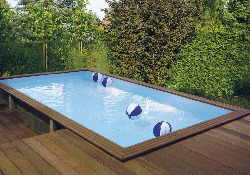 Gardipool Quartoo Rectangle Wooden Pool - H2oFun.co.uk