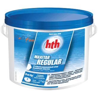 HTH Maxitab Regular Chlorine Tablets 200g For Swimming Pools - H2ofun