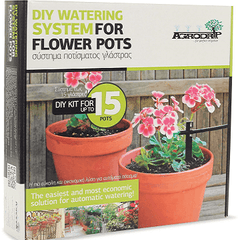 agrodrip diy watering system kit irrigation for flower pots plants h2ofun