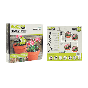 agrodrip 15 diy watering sytem automatic kit flower pots plants h2ofun