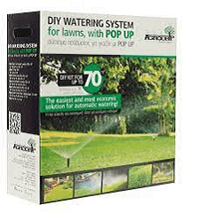 agrodrip lawn irrigation kit with pop up 70m2 h2ofun