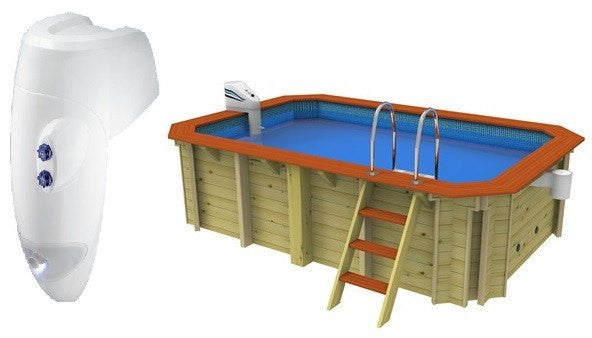 Plastica Wooden Exercise Pool With Over The Wall Counter Current Jet - H2oFun.co.uk