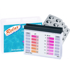 chlorine & pH test kit for swimming pools h2ofun