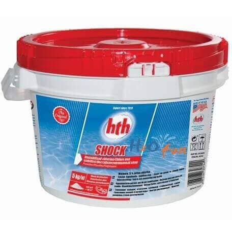 hth shock powder chlorine granules for swimming pools 5kg h2ofun