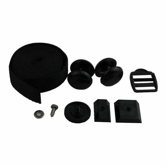 Black Leading Edge Towing Kit with Black Strap Set