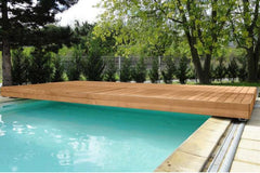 Walu Deck - Retractable Mobile Swimming Pool Safety Solid Deck - H2oFun.co.uk