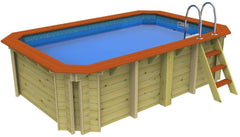 Plastica Wooden Exercise Pool With Over The Wall Counter Current Jet